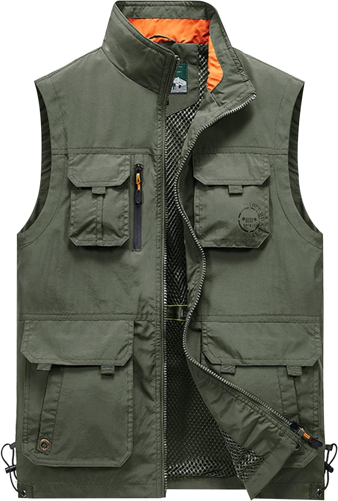 Men's Fishing Vest Outdoor Work Safari Travel Vest with Multi-Pockets