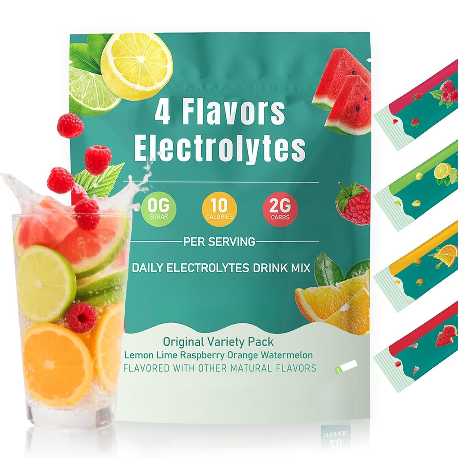 Mélange en poudre électrolytique Hydratation & Récupération | Compatible céto, sans gluten, végétalien, sans OGM, soutien quotidien