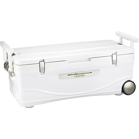 Amazon シマノ Shimano クーラーボックス 大型 45l スペーザ ホエール リミテッド キャスター付 450hc 045l 釣り用 アイスホワイト シマノ Shimano スポーツ アウトドア