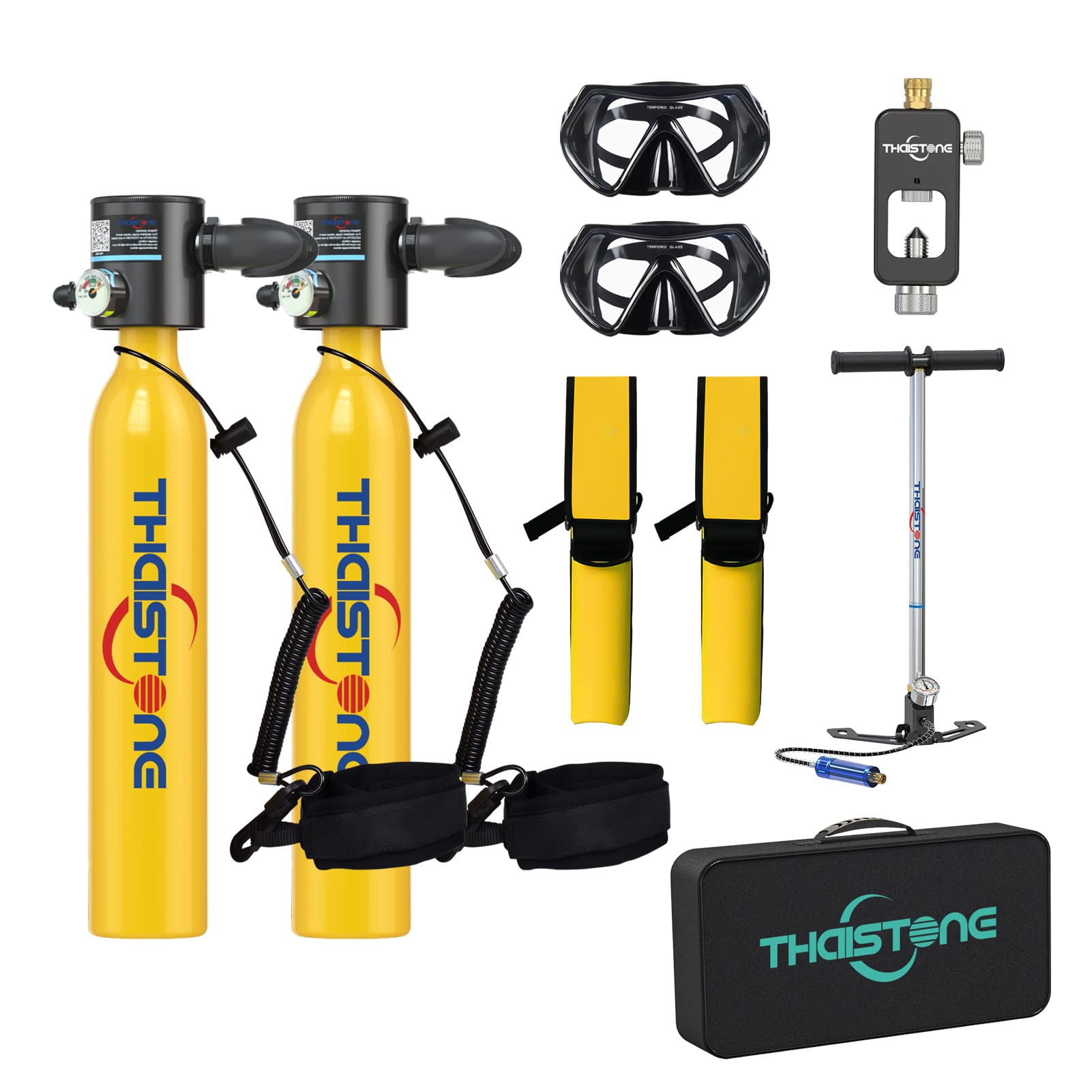 Buy THAISTONE 0.5L Mini Scuba Tank Kit with Pump, Portable Scuba Diving