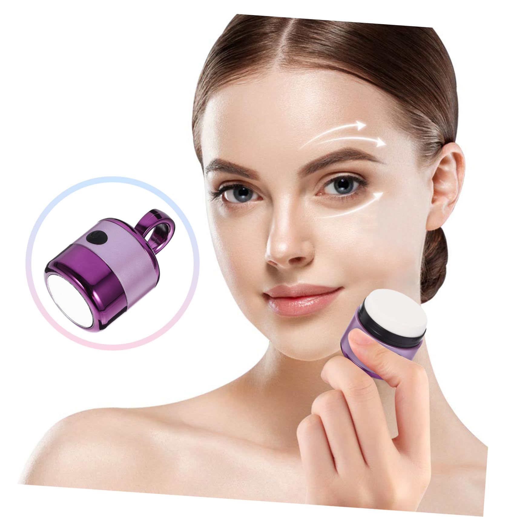2stücke Elektrischer Makeup-puff Vibrieren Um Foundation Gleichmäßig Aufzutragen Tragbar Und Leicht Einfach Zu Reinigen Für Flexibles Hautgefühl