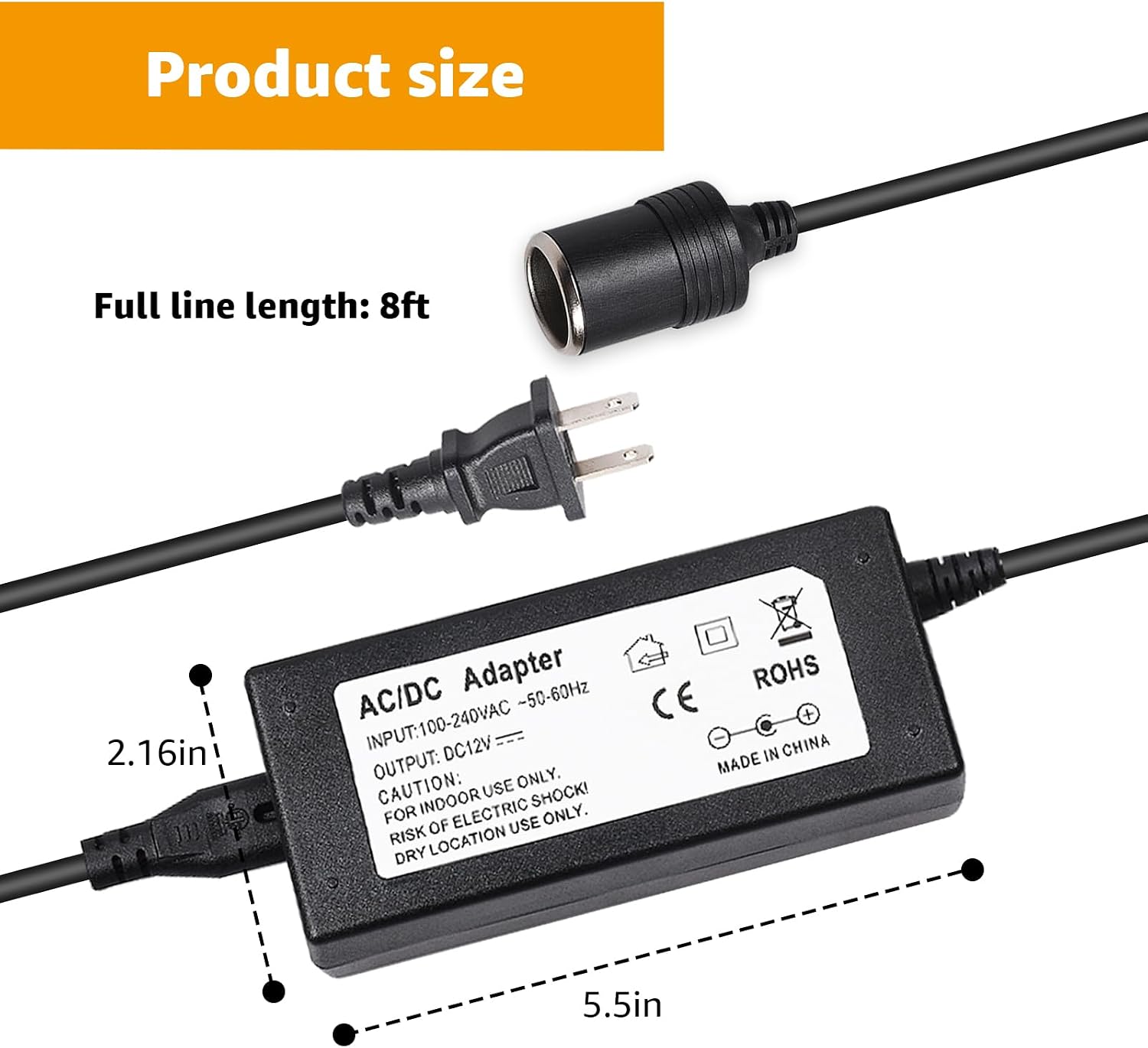 Power Cord Compatible with Coleman Stirling Electric Cooler