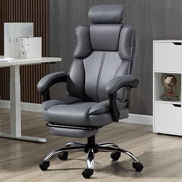 Boss Chair Home Computer Chair Game Backrest Chair Comfortable Sitting Nap Reclining Office Chair Technology Cloth Or Office, Home, Study,White,Electroplating feet