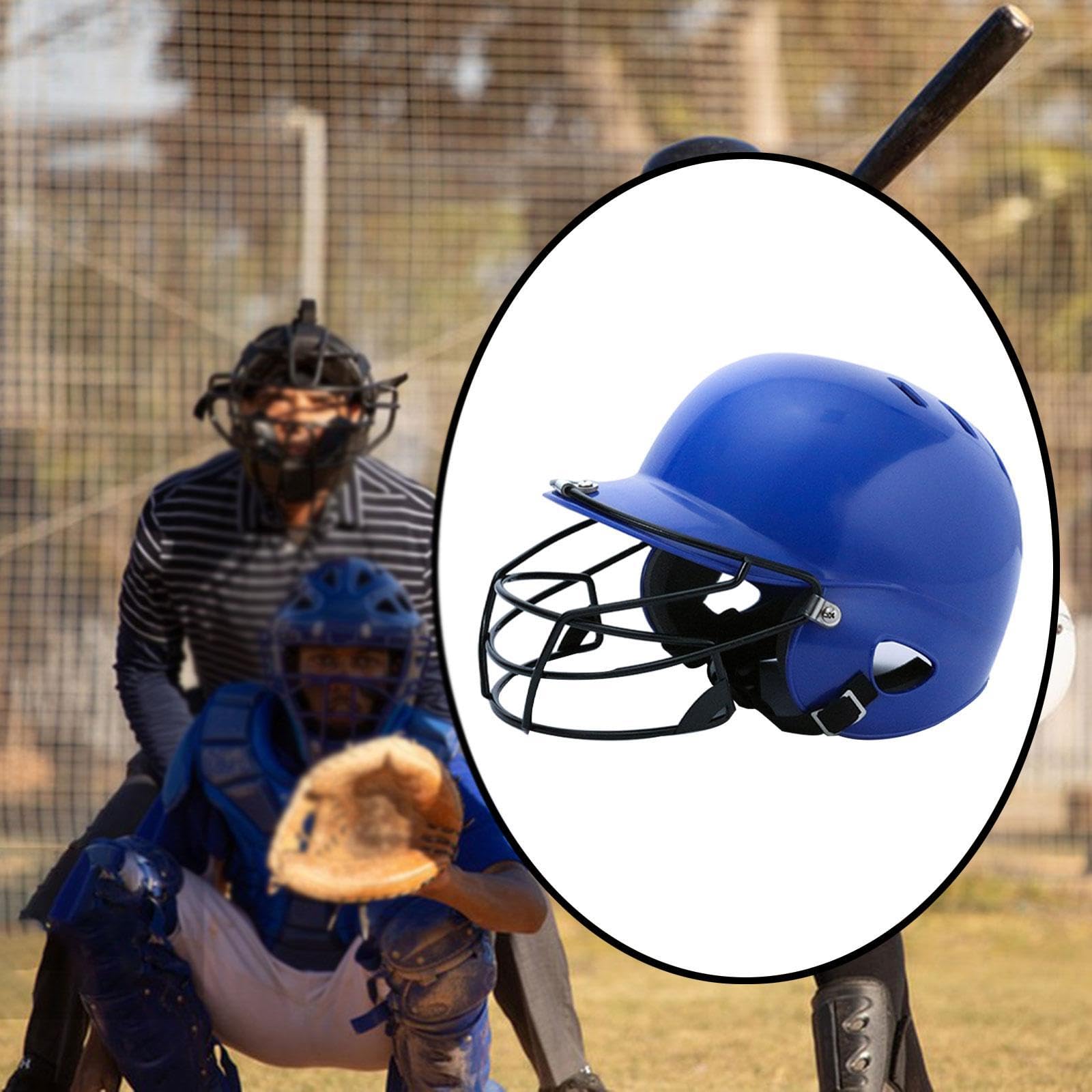 Perfeclan Baseball -Schlaghelm -Softball -Helm bequemer Stoßdämpfung für Kinder mit Gesichtsmaske für das Trainingsspiel im Freien