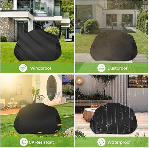 Miniatura 7 de iCOVER - Funda para parrilla, resistente al agua, para barbacoa Ninja Woodfire al aire libre, serie OG700, protección de barbacoa con cordón