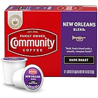 Vista 24 de Community Coffee Coffee & Chicory - 12 cápsulas de café, tostado medio oscuro, compatible con cafeteras Keurig 2.0 K-Cup, 12 unidades (paquete de 1)