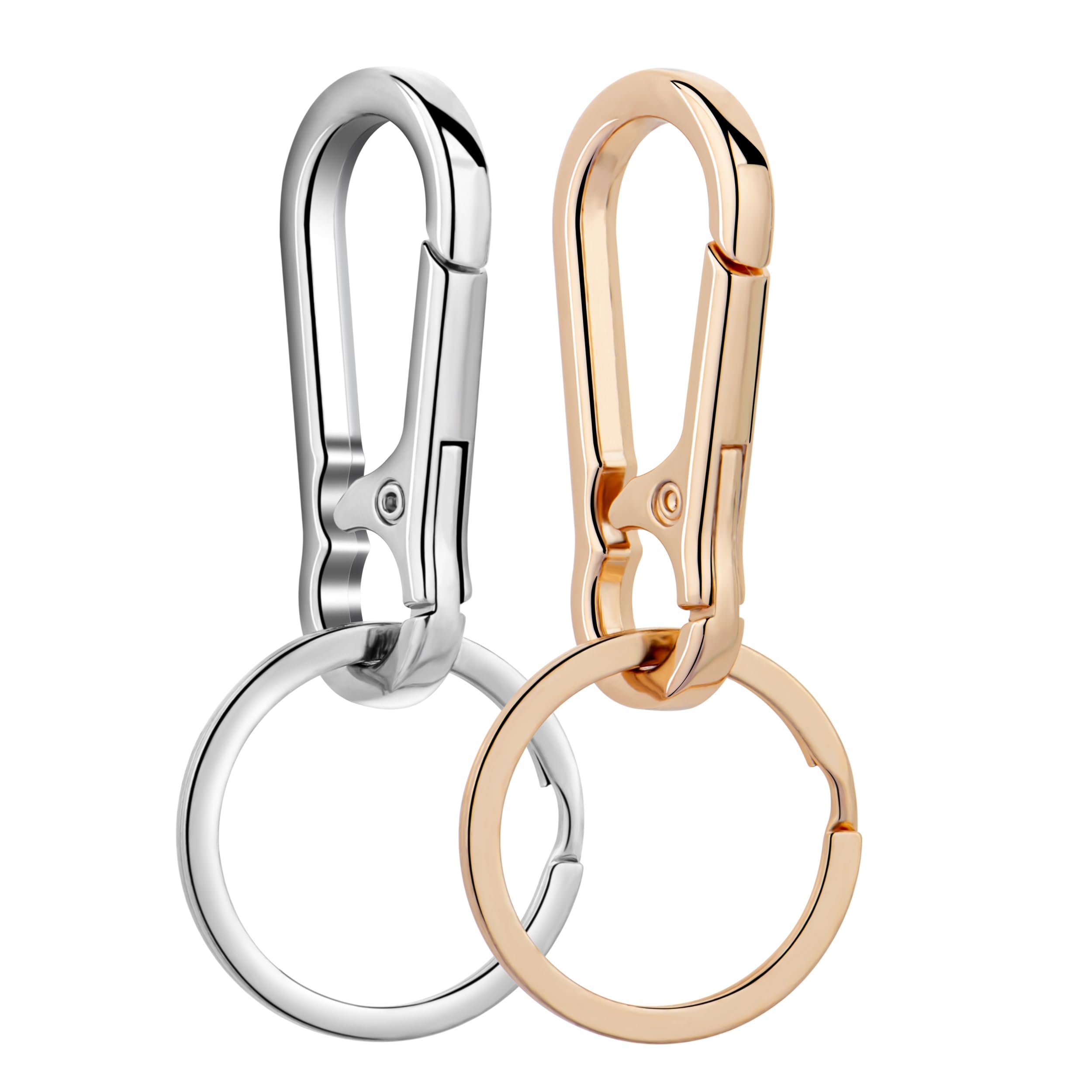 Wikavanli Metal Keychains Keyring Key Chain Ring Clip Holder Organizer for Home Car Keys Key Finder Women Men