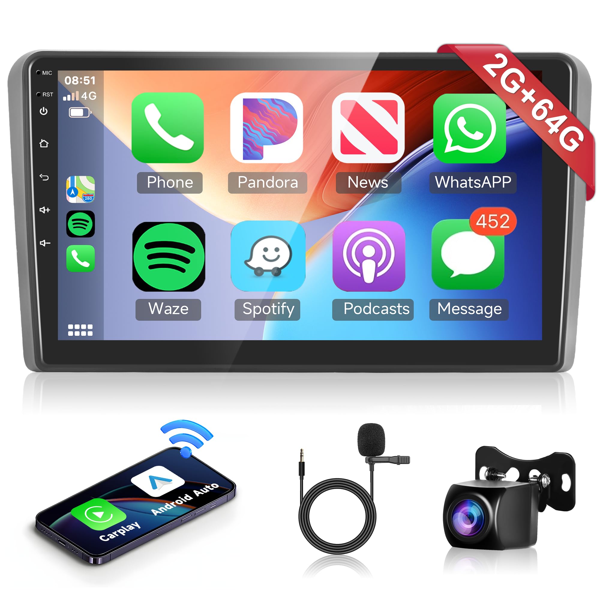 FÜR AUDI A3 S3 RS3 8P 8V 9" Apple Android 13  Produktbild-Vorschau 10