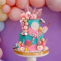 Vista 6 de 108 bolas para decoración de tartas, decoración de cupcakes, globos de espuma para hornear pasteles, boda, aniversario, decoración de cumpleaños