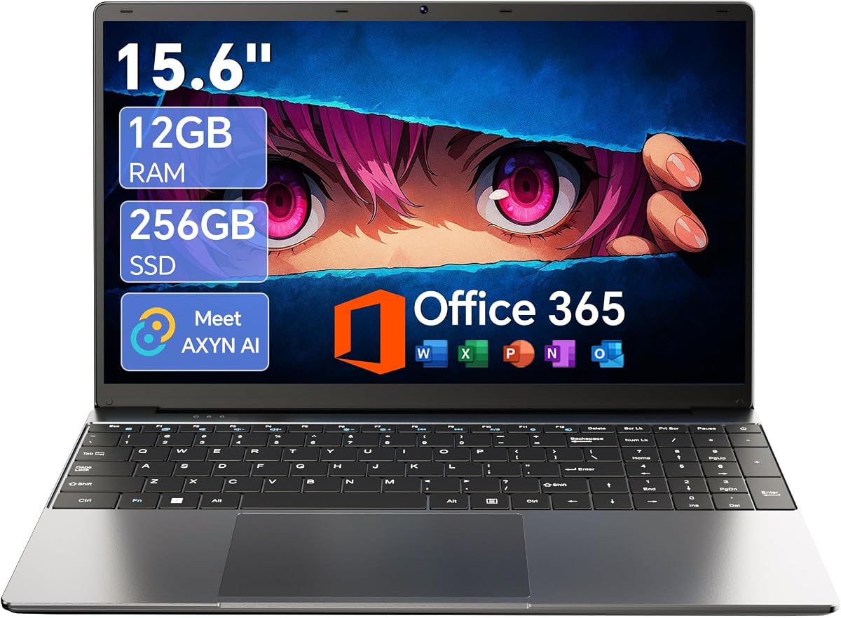 15.6'' AI Laptop Office 365 12GB/256GB
