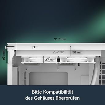 ARCTIC Liquid Freezer III Pro 280 A-RGB - Wasserkühlung PC AIO CPU Wasserkühler 2x140 mm 38 mm Radiator PWM-Pumpe VRM-Lüfter AMD AM5/AM4 Intel LGA1851/1700 Contact Frame - Weiß