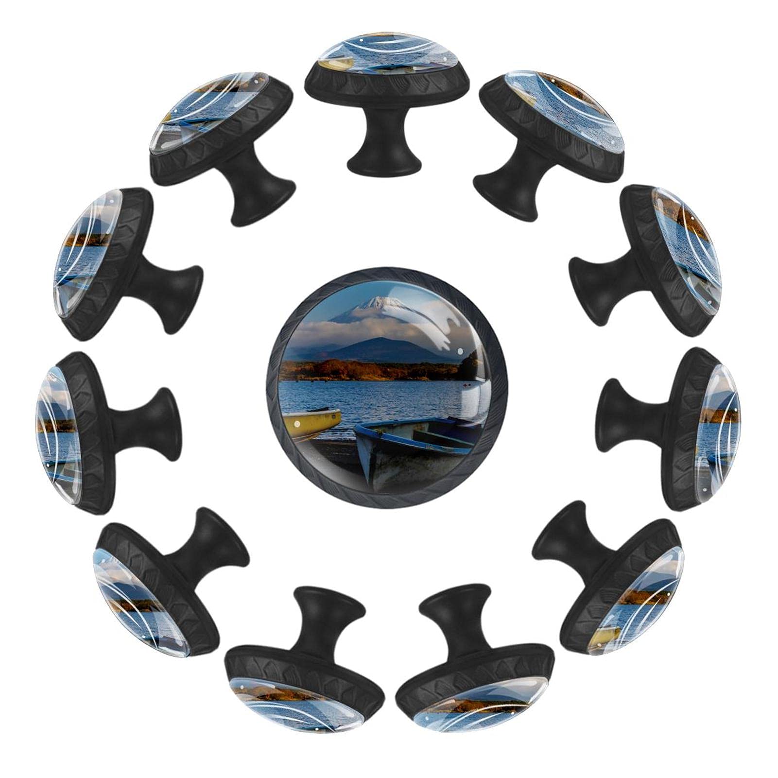 Boutons de tiroir ronds 35 mm Fujiyama design élégant pour commode