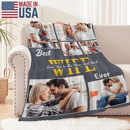 Miniatura 2 de Se envía al día siguiente, regalos para papá y mamá, manta personalizada con fotos personalizadas, manta personalizada para bebé, madre, amigos,