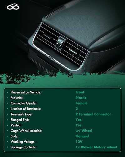 Vista 473 de SCITOO Motor de soplador de calentador con ventilador HVAC A/C motor de soplador para Infiniti EX35 2008-2012 /Nissan 350Z 2003-2007 /2011-2016