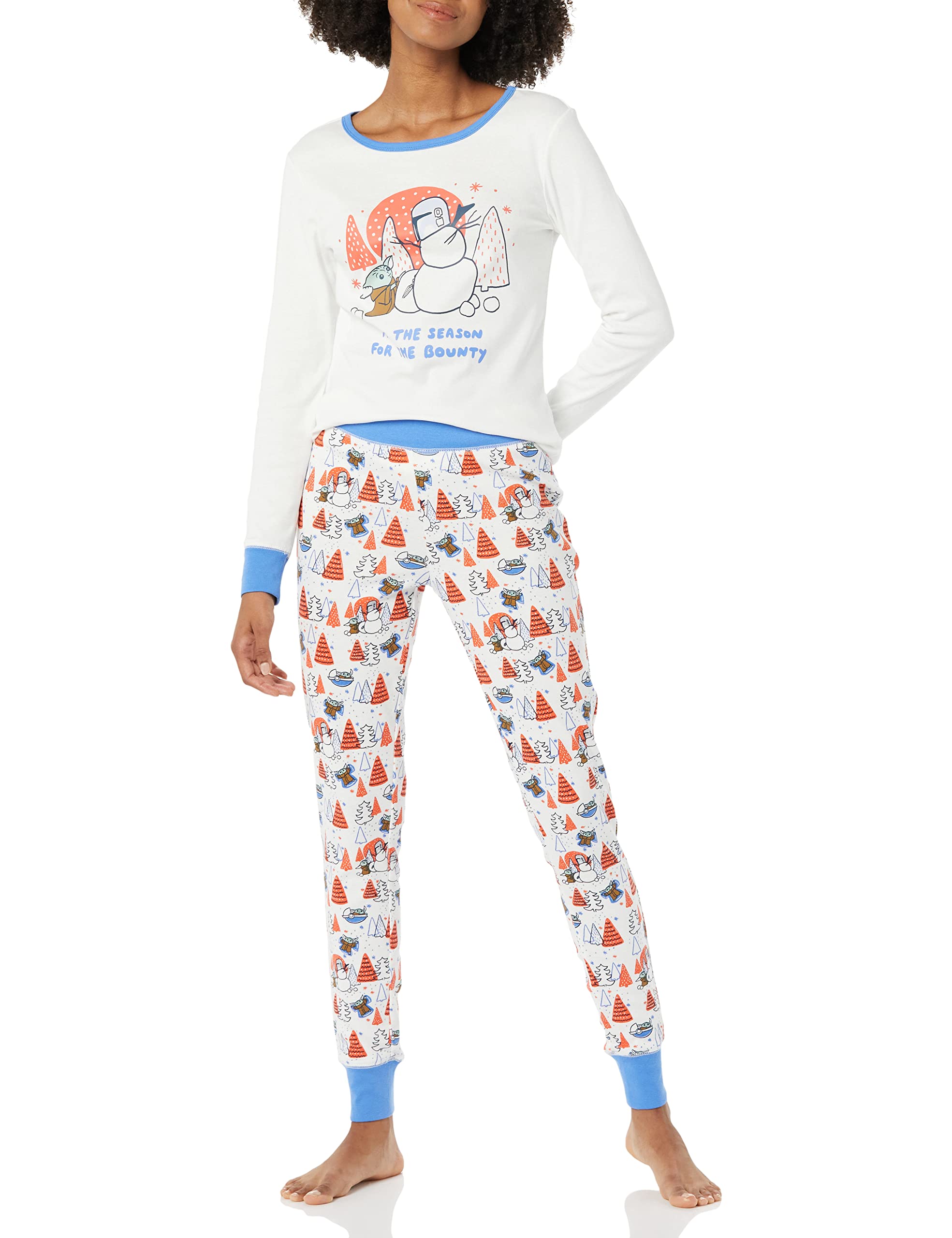Amazon Essentials Disney | Marvel | Star Wars Women's Fitted Cotton Pyjamas