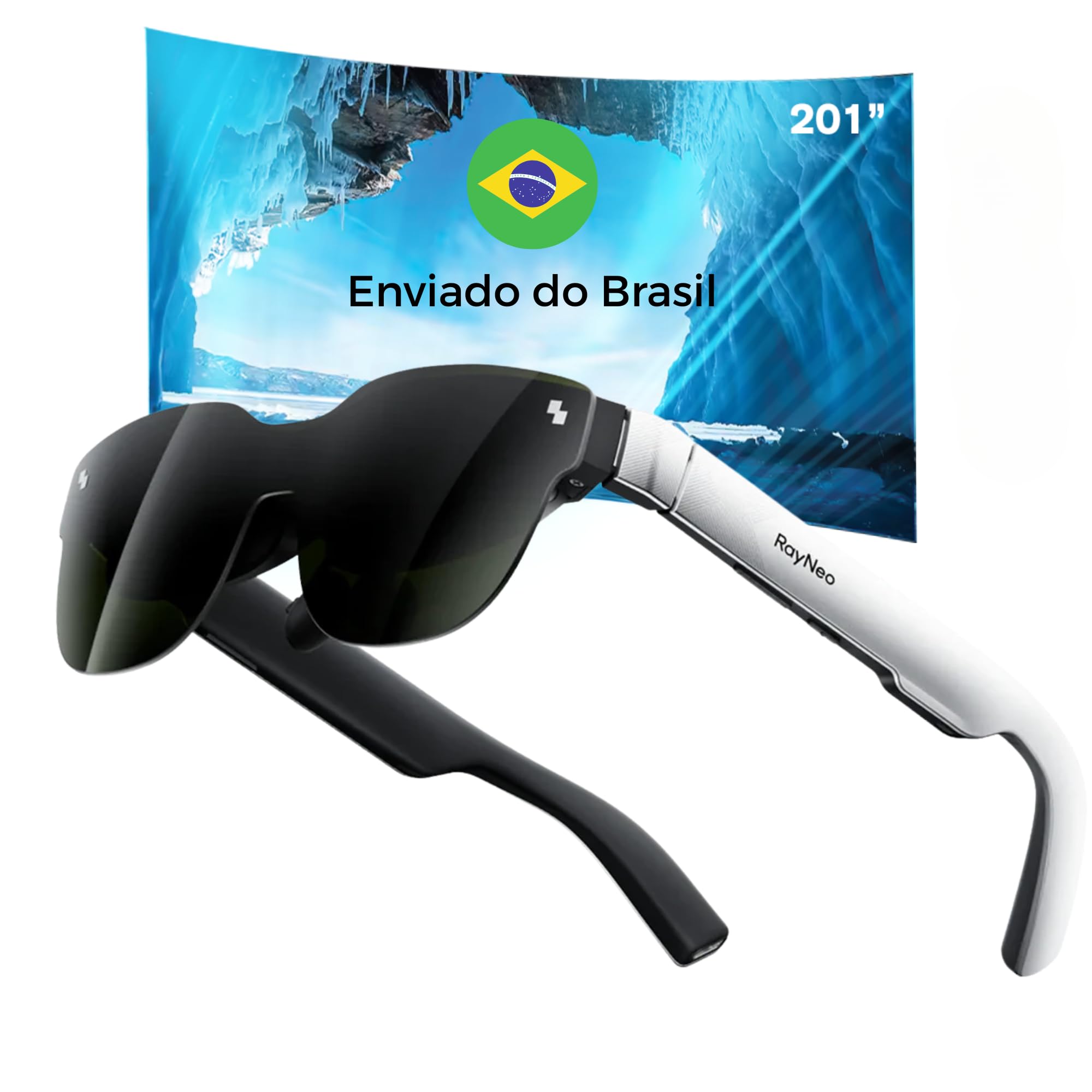RayNeo Air 3s Óculos XR - Tela Gigante de 201