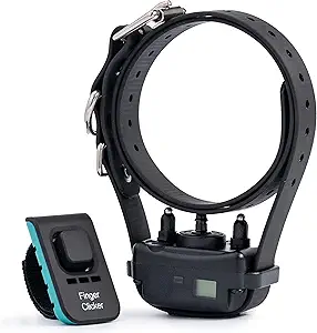 Educator BarkLess Pro Anti-Bark Dog Collar, Rechargeable Waterproof, Odorproof Training Collar with Adjustable Sensitivity and Stimulation Level, Includes Finger Clicker, for Small Medium Large Dogs