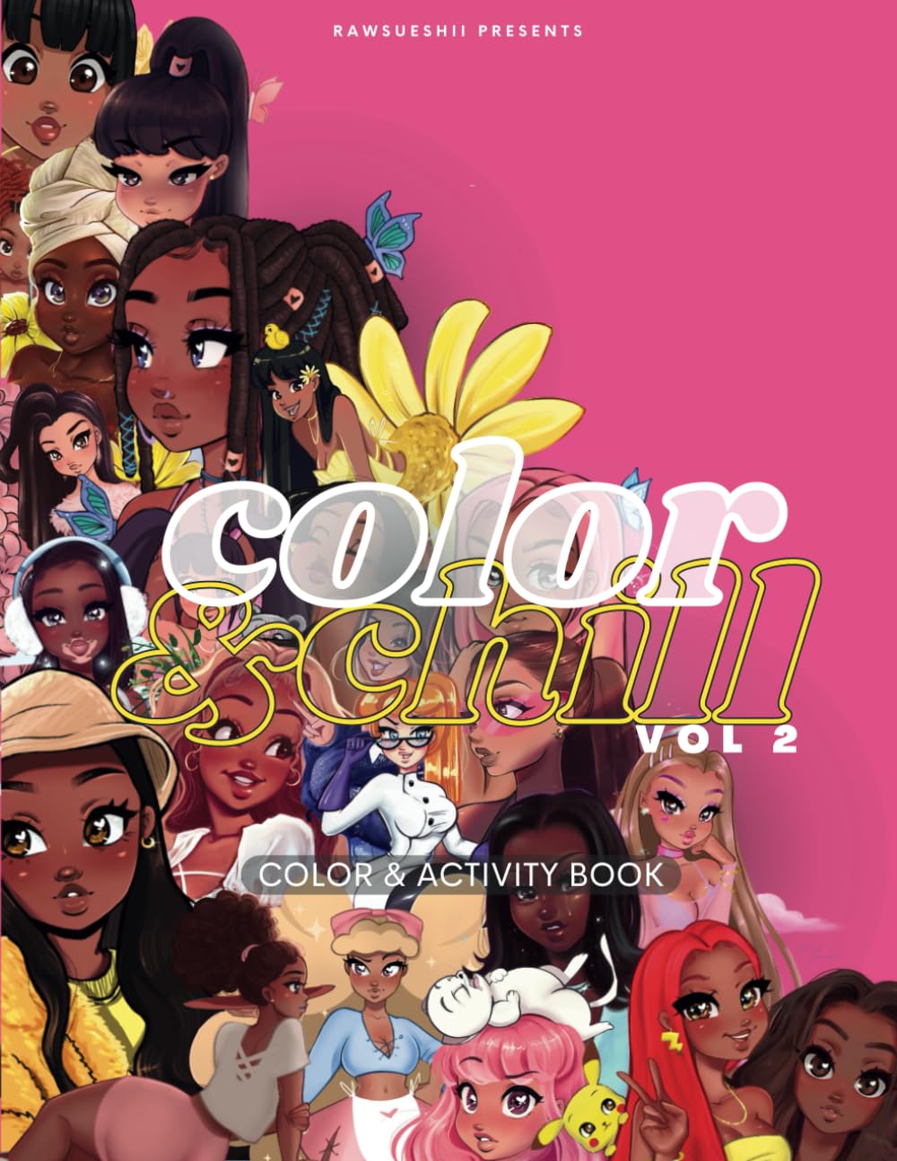 Coloring book for adults and teens grand format avec activités variées