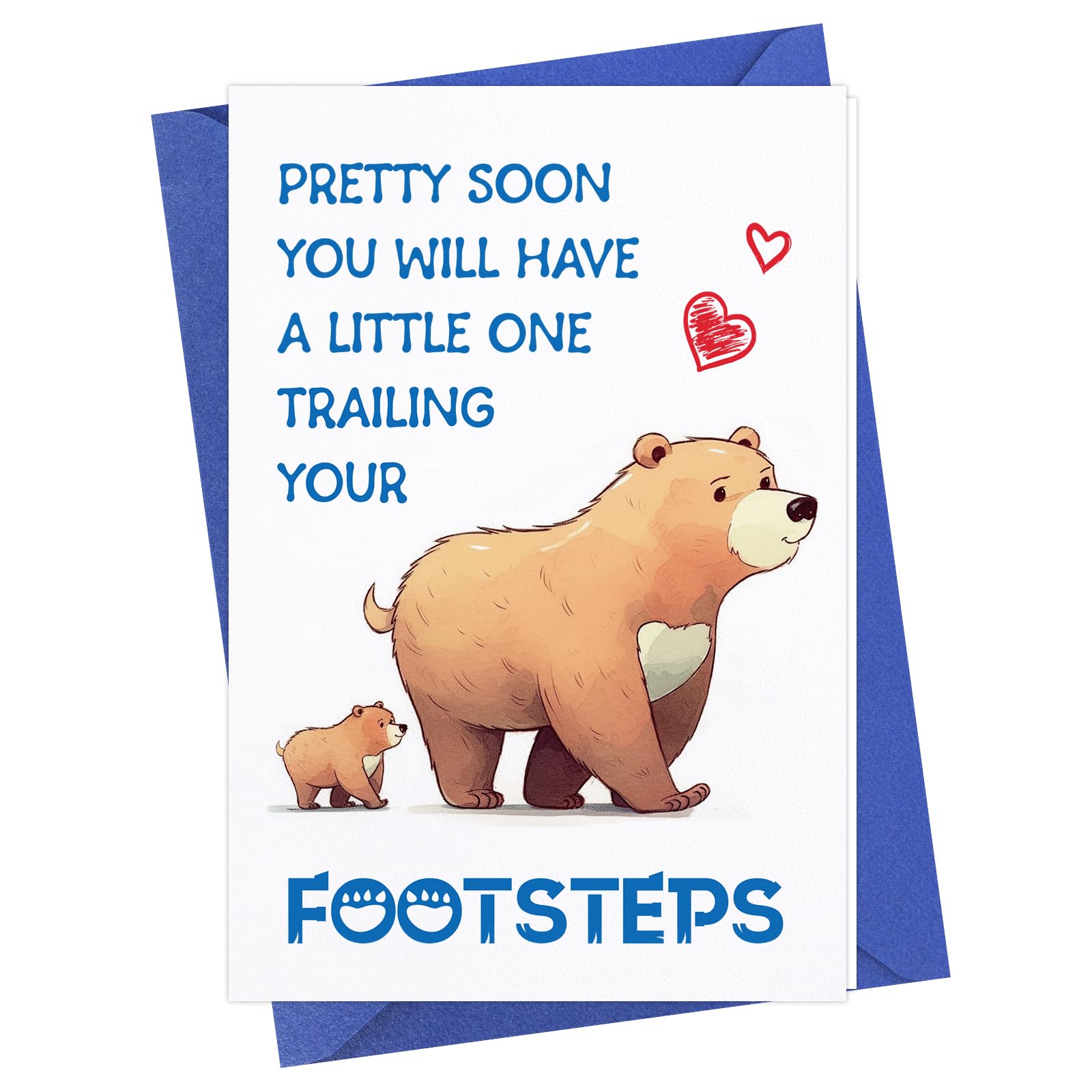 PETCEE Funny First Fathers Day Cards for Dad from Baby Bump,Happy 1st Fathers Day Greeting Card from Baby Daughter Son for Dad to be New Dad First