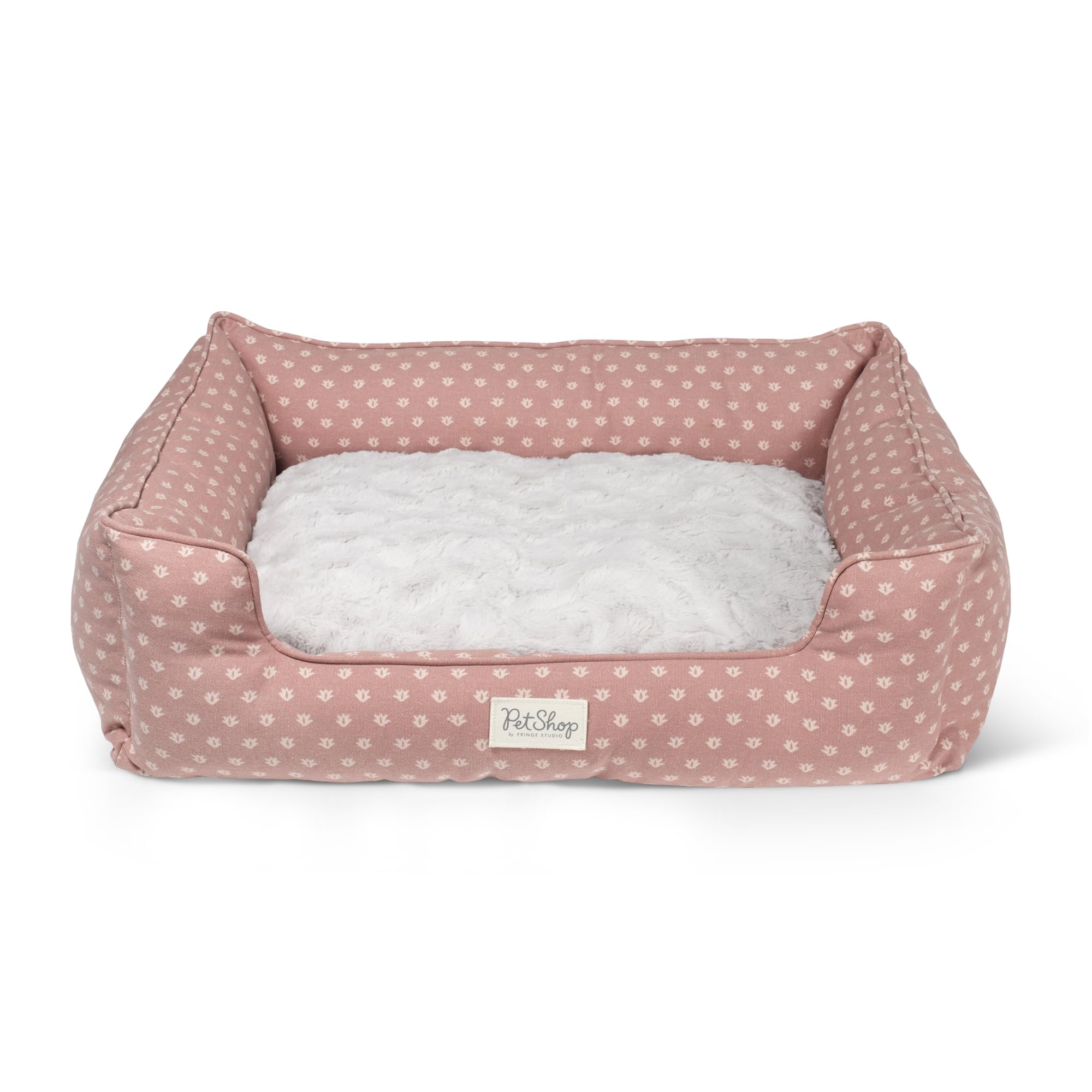 Lit pour animal de compagnie lavable en machine avec coussin réversible