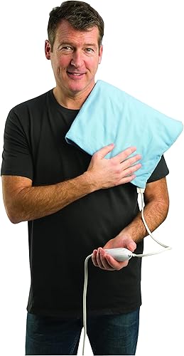 Miniatura 2 de TheraCare - Almohadilla térmica eléctrica, terapia de calor seco, 4 ajustes de calor ajustables, 12 x 15 pulgadas, cómoda, suave y duradera, color