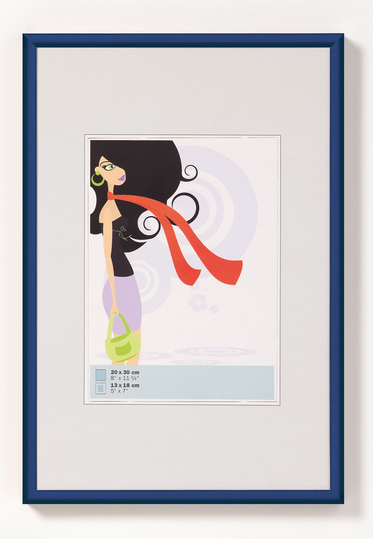 walther design cornice blu 21 x 29,7 cm (DIN A4) Nuovo stile di vita Cornice in plastica KV130L