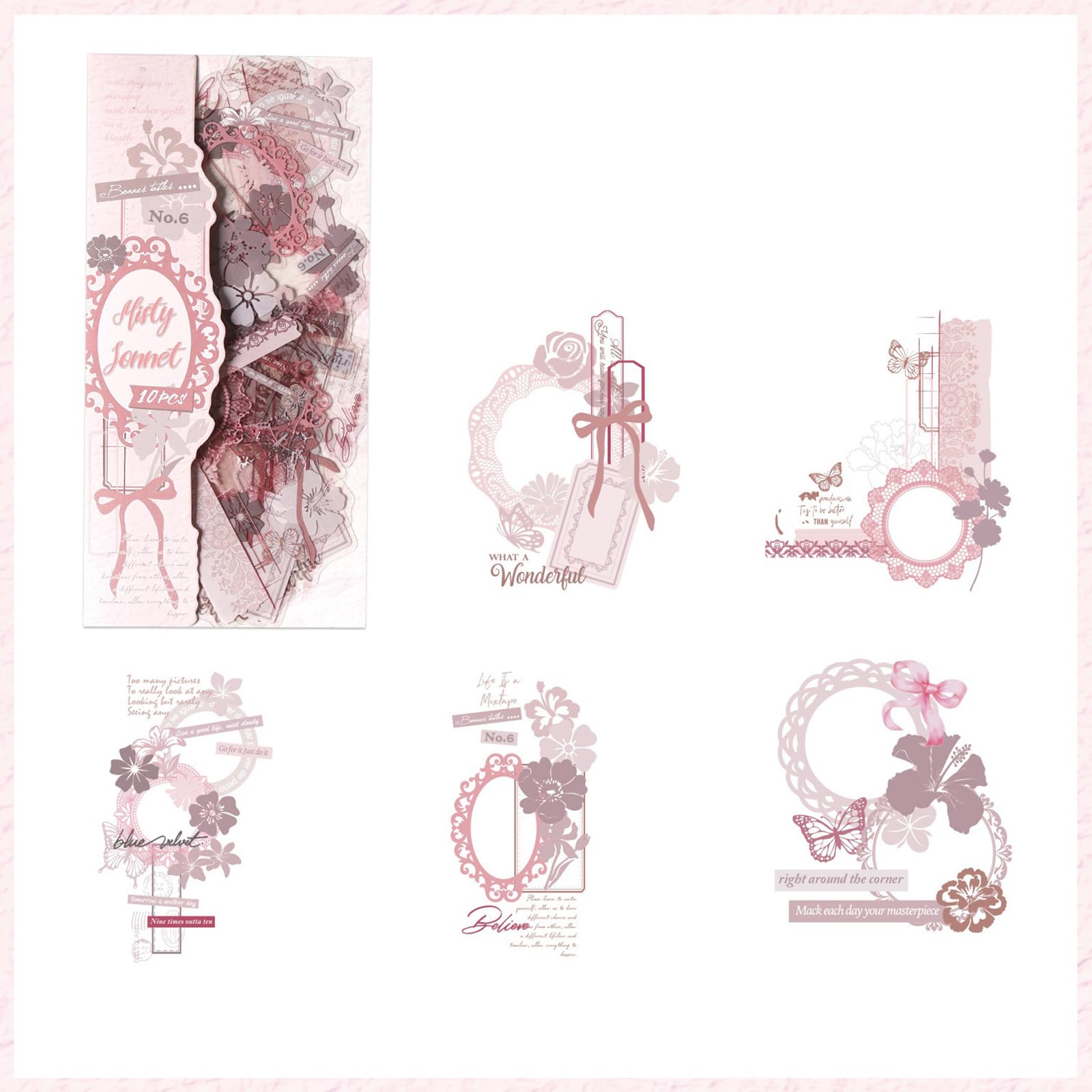 PET Stationery Scrapbooking Sticker Adhesive Creative Journaling Supplies for Diaries and Planners Waterproof Planner