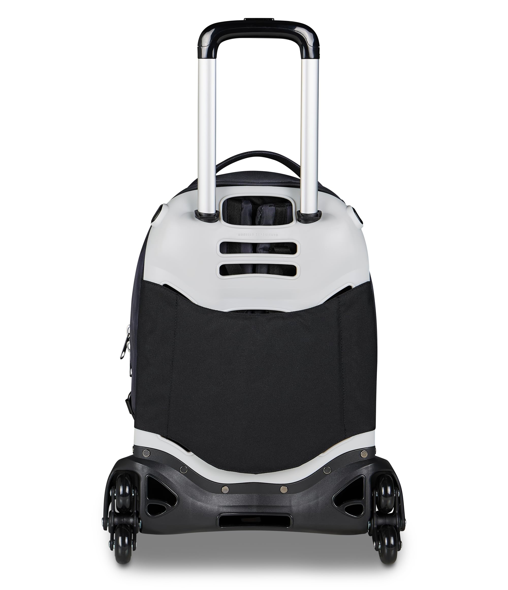 Seven Trolley Scuola Jack 8 Ruote Detach SHADOWS OF COLOR, Nero, 34 L, Scomponibile, Cross-over System, Zainetto staccabile, Tasca laterale porta borraccia, Scuola elementare e media, Bambini, Ragazzi
