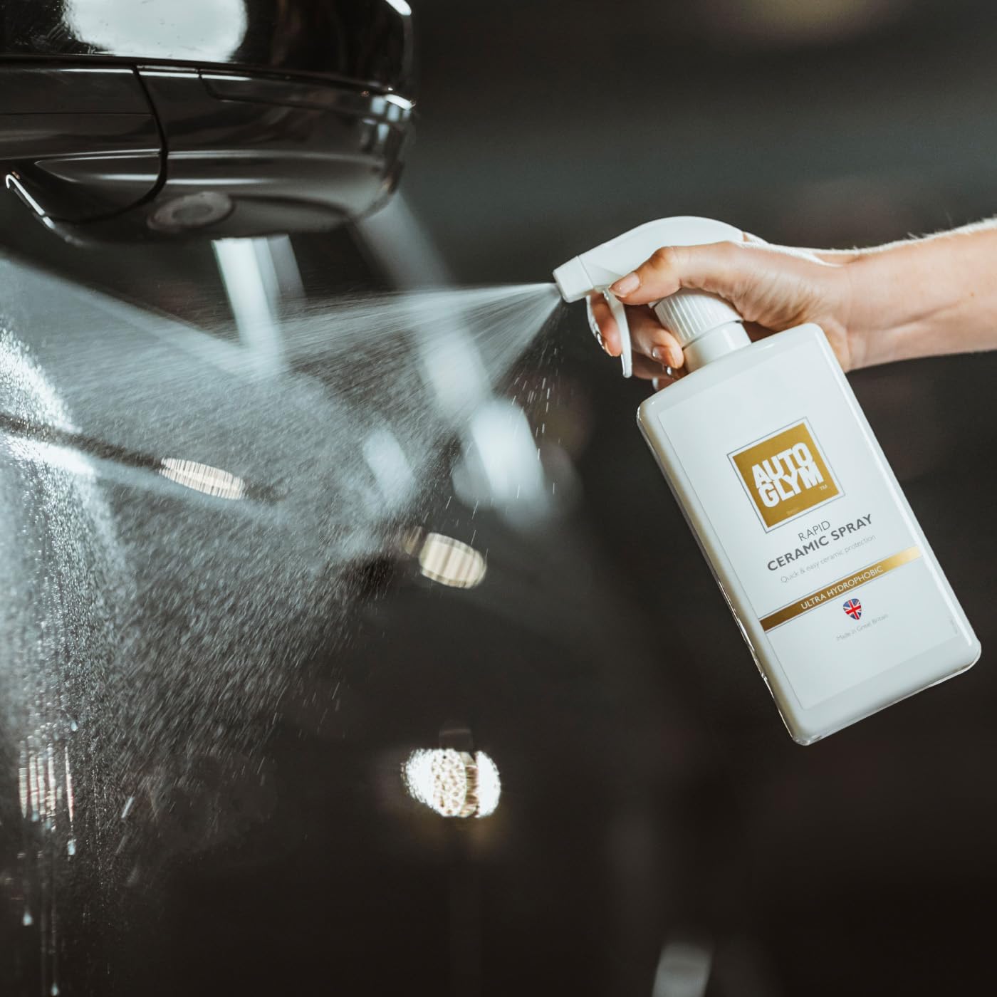 Autoglym Rapid Ceramic Spray Ultra Hydrophobic, 500 ml – Spray ceramico ultra idrofobico per auto, profumo tropicale – Cera spray con coating ceramico per una protezione superiore della vernice