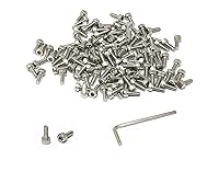 Vista 109 de iexcell 25 piezas M4 x 60/65/70/75/3.150 in paso de rosca 0.028 in acero inoxidable 304 cabeza hexagonal Tornillos Tornillos surtido Kit