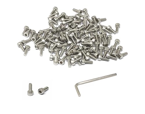 Miniatura 109 de iexcell 25 piezas M4 x 60/65/70/75/3.150 in paso de rosca 0.028 in acero inoxidable 304 cabeza hexagonal Tornillos Tornillos surtido Kit