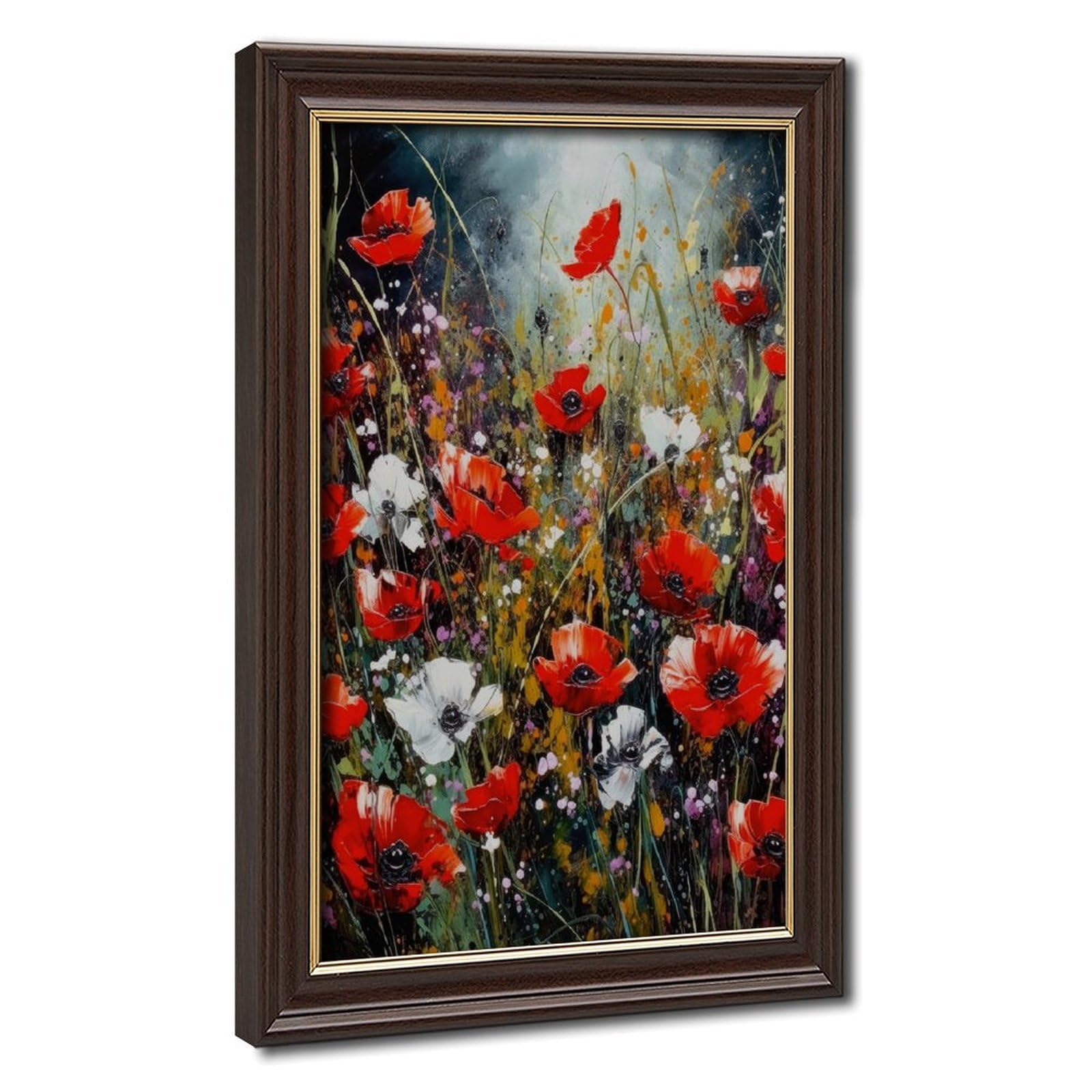 Bareronor Vintage Floral Canvas Poster Bedroom Decor Landscape Office Room Decor Gift 20" L X 30" W