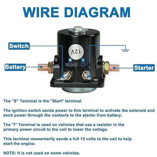 Miniatura 6 de Solenoide de arranque compatible con Mer-cury Ma-Rine John-Son OMC Evin-Rude 25661 25661-1 8761053 895857 8976545 508905 18-5836 SW661 383622 185805
