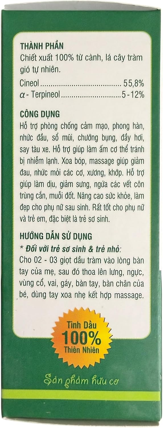 Vietnamese Natural Cajeput Lotion - Natural Massage Lotion - Dau Tram Cung Dinh 50ml