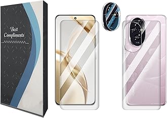 FCS Front + Back + Camera (Glossy) For Honor 200 5G | TPU Glossy Finish Flexible Film Self Healing Full Screen Protector | Screen Guard