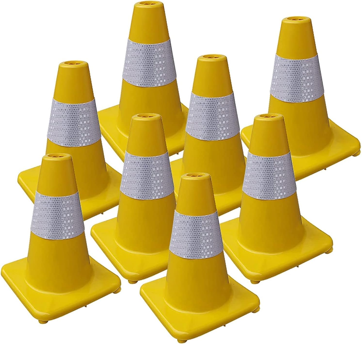 WQPMNYG Reflective Traffic Cones with Durable Construction for Road Safety and Outdoor Activities