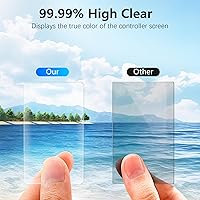 Vista 7 de AMAZEAR Protector de pantalla de lente para DJI Osmo Action 5 Pro (2 juegos-8 unidades), protector de pantalla de vidrio templado Action5 Pro