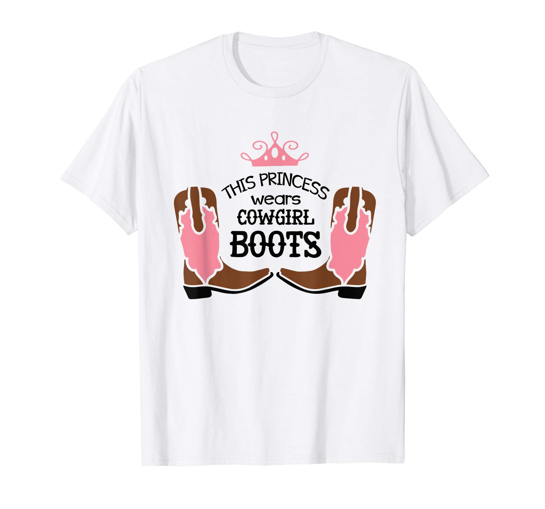 Princess Cowboy Boots Western Cowgirl Girls T Shirt Gift T-Shirt