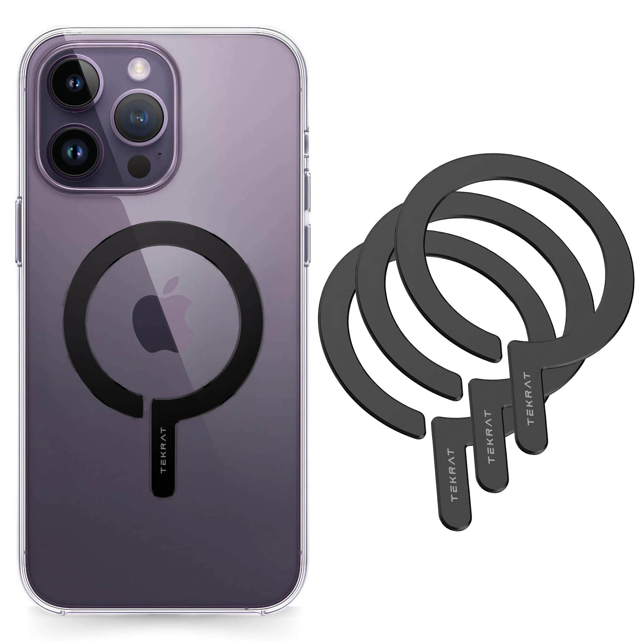 TEKRAT Magnetic Ring Sticker Compatible with MagSafe V2 – Universal ...