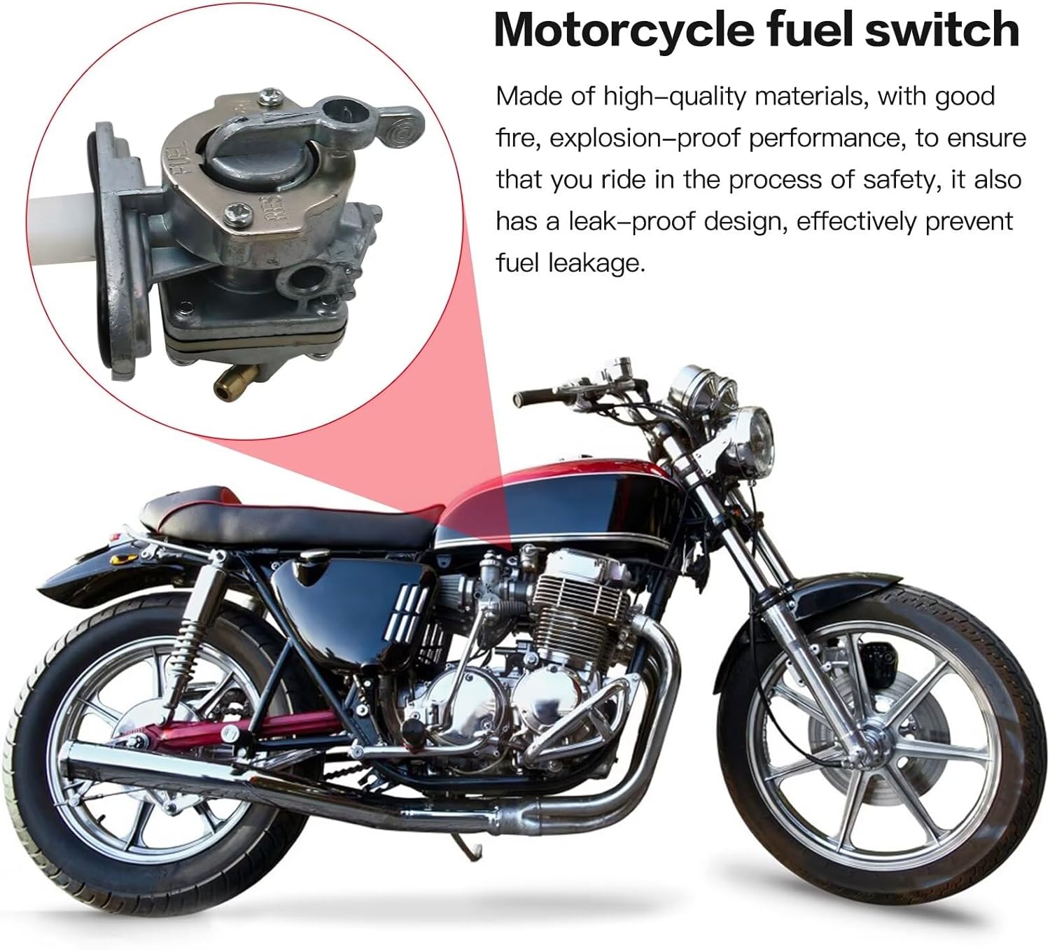 Fuel Valve Petcock Switch Assembly for Suzuki GS1000 GS425 GS400 44300-44011