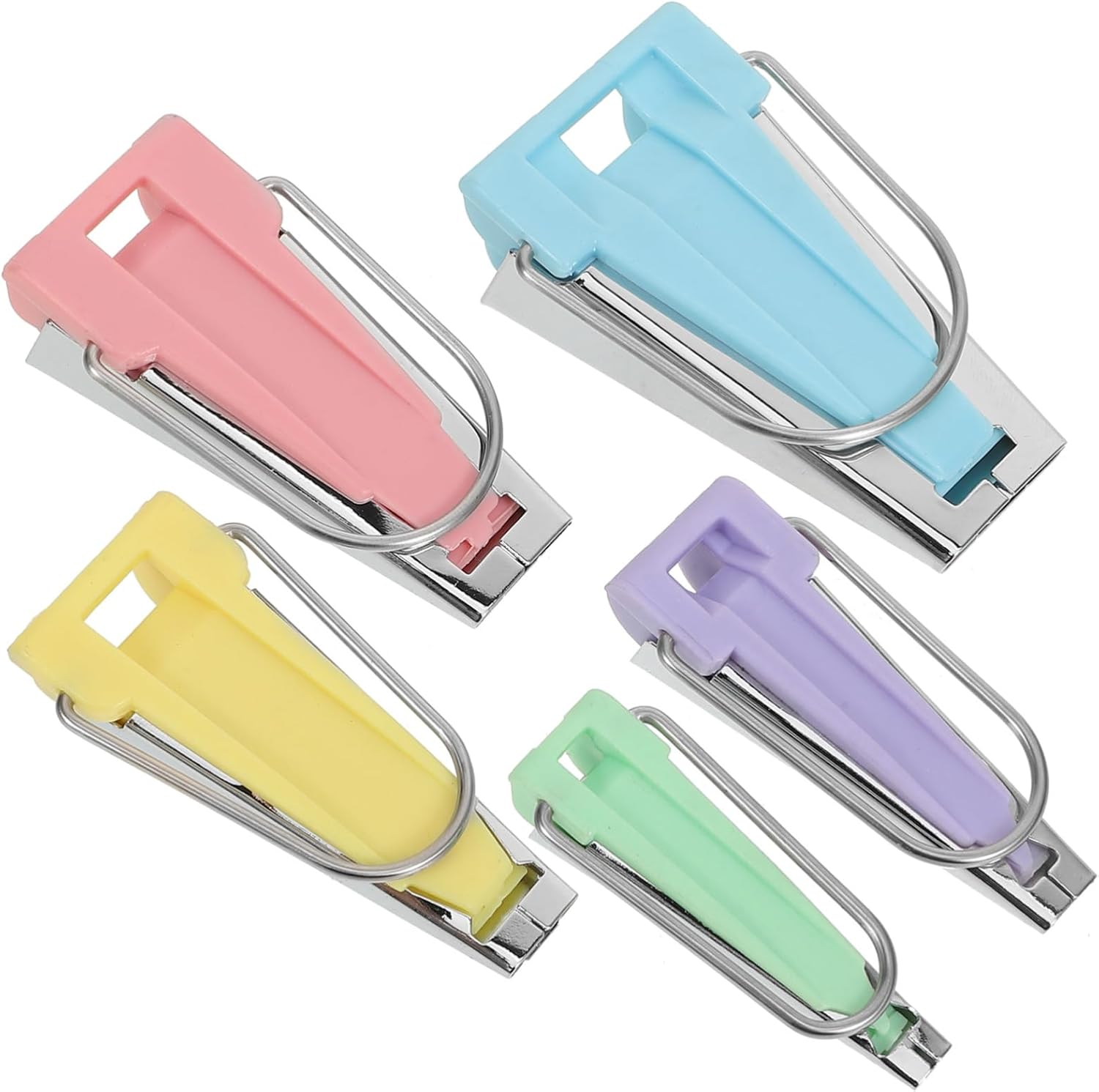FIXOSHEE 5pcs Bias Tape Maker Kit Versatile Sewing Tools for Quilting Dressmaking and Crafts Easy to Use Lightweight Design for Beginners and Professionals for Weddings Parties and