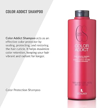Lendan - Colored Hair Shampoo - Color Addict Shampoo - 1000 ml - Prevents Color Fading in Dyed Hair - Seals, Protects, and Regenerates the Cuticle - Shiny and Soft Hair