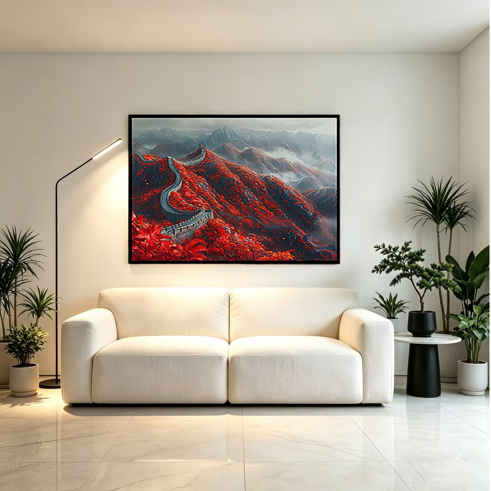 Kwadratowy obraz diamentowy krajobraz 60x80cm-36400