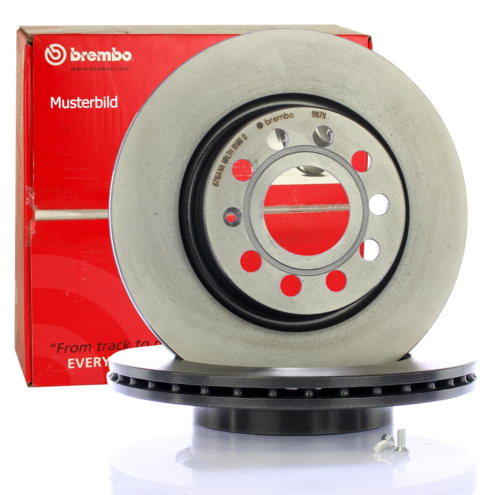 Dischi Freno Anteriore Brembo - Set 2 Pezzi Con Verniciatura UV - Foto 9