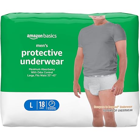 Amazon Basics Maximum Absorbency Fecal Incontinence Underwear For Men