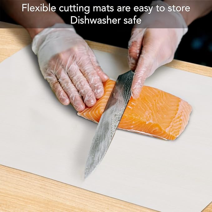 Cut N' Funnel Lightly Frosted 2 Pack Cutting Board Mats miniatura 5
