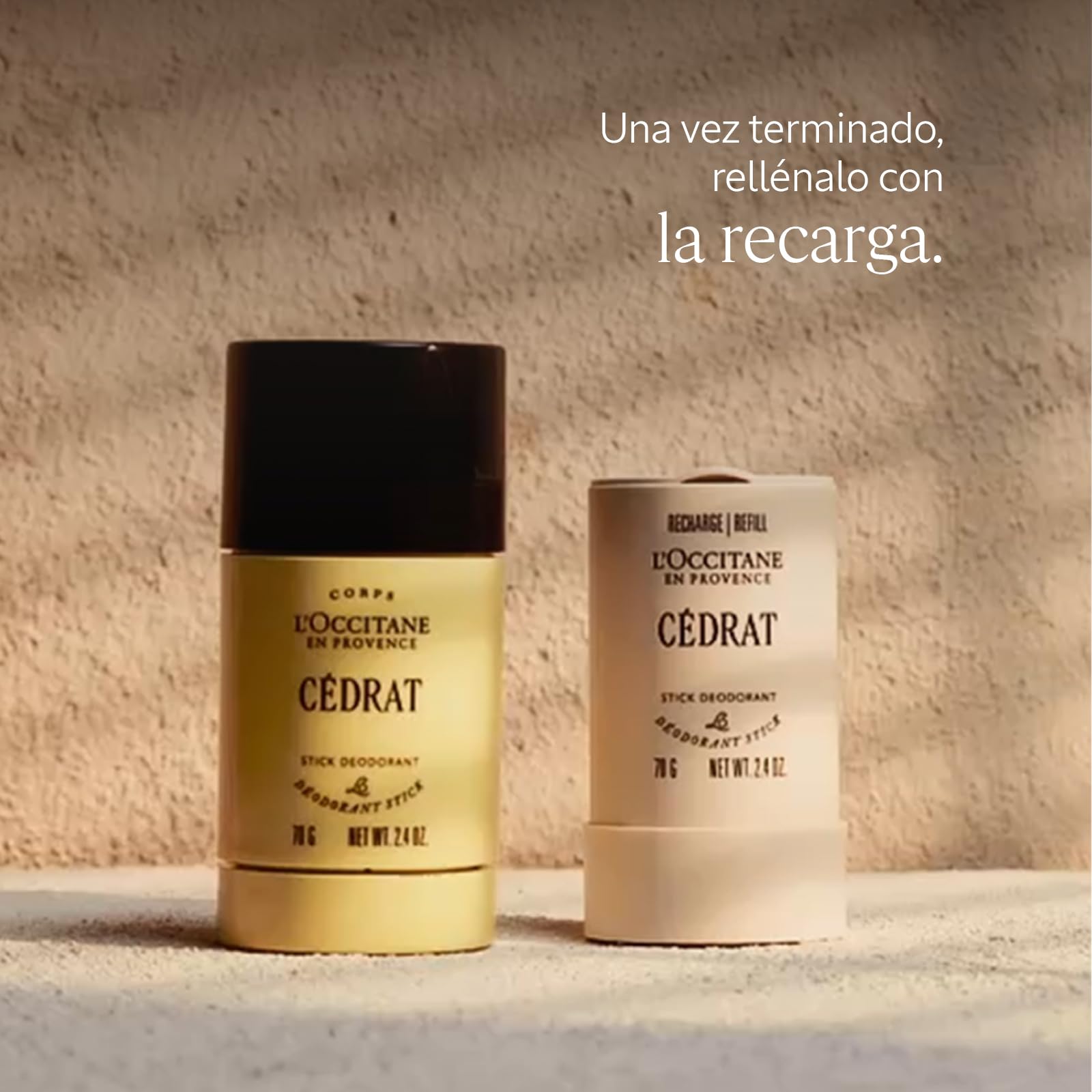 L'OCCITANE - Desodorante - Formulado sin alcohol y sin sales de aluminio - Fabricado en Francia