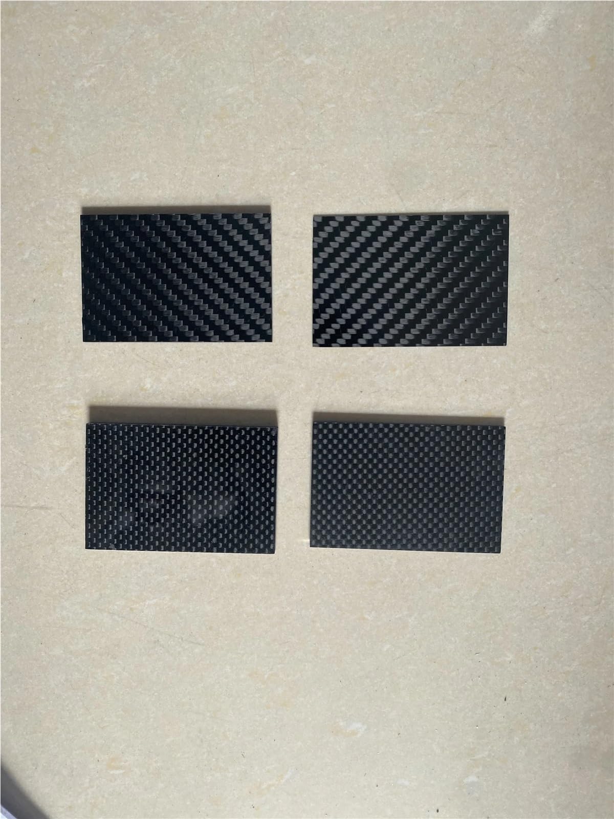 płyty z włókna węglowego, Arkusz z włókna węglowego 3K o grubości 75x50 mm i grubości 0,5-5,0 mm do modelowania DIY(3.0mm Plain Glossy)