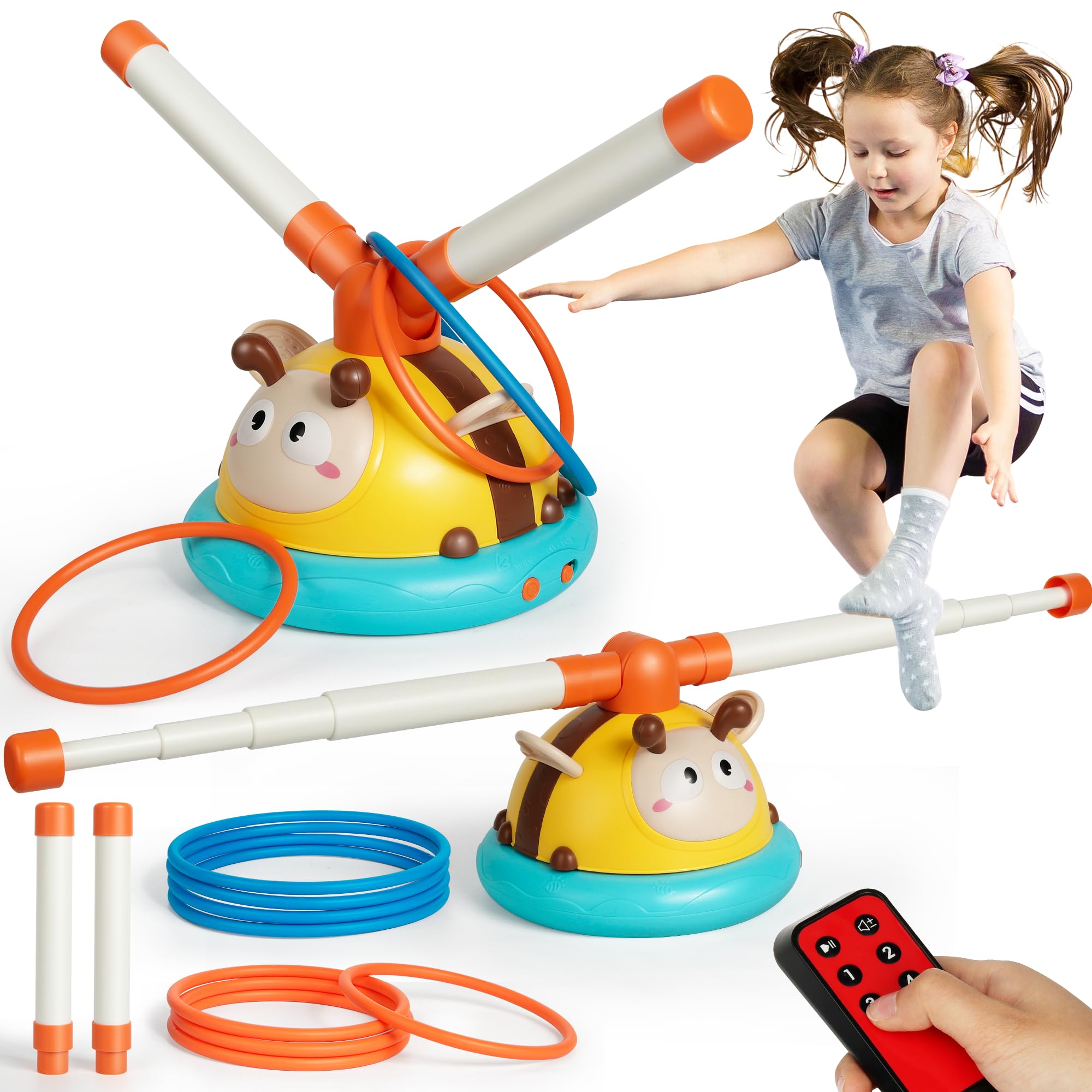 Amazon.com: Billeeit. 2-in-1 Musical Jump ＆ Toss Ring Game Toy
