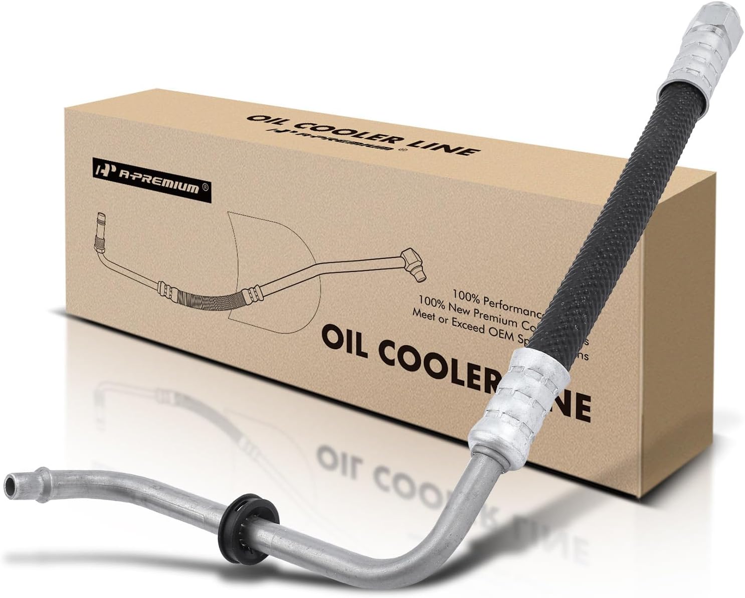 A-Premium Automatic Transmission Oil Cooler Line Hose Assembly Compatible with Chevrolet - 2010-2012 - Camaro